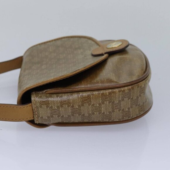 CELINE Macadam Canvas Shoulder Bag Beige Auth - Picture 11 of 16